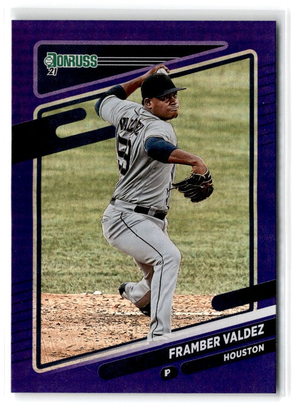 2021 Donruss Holo Blue Framber Valdez #121