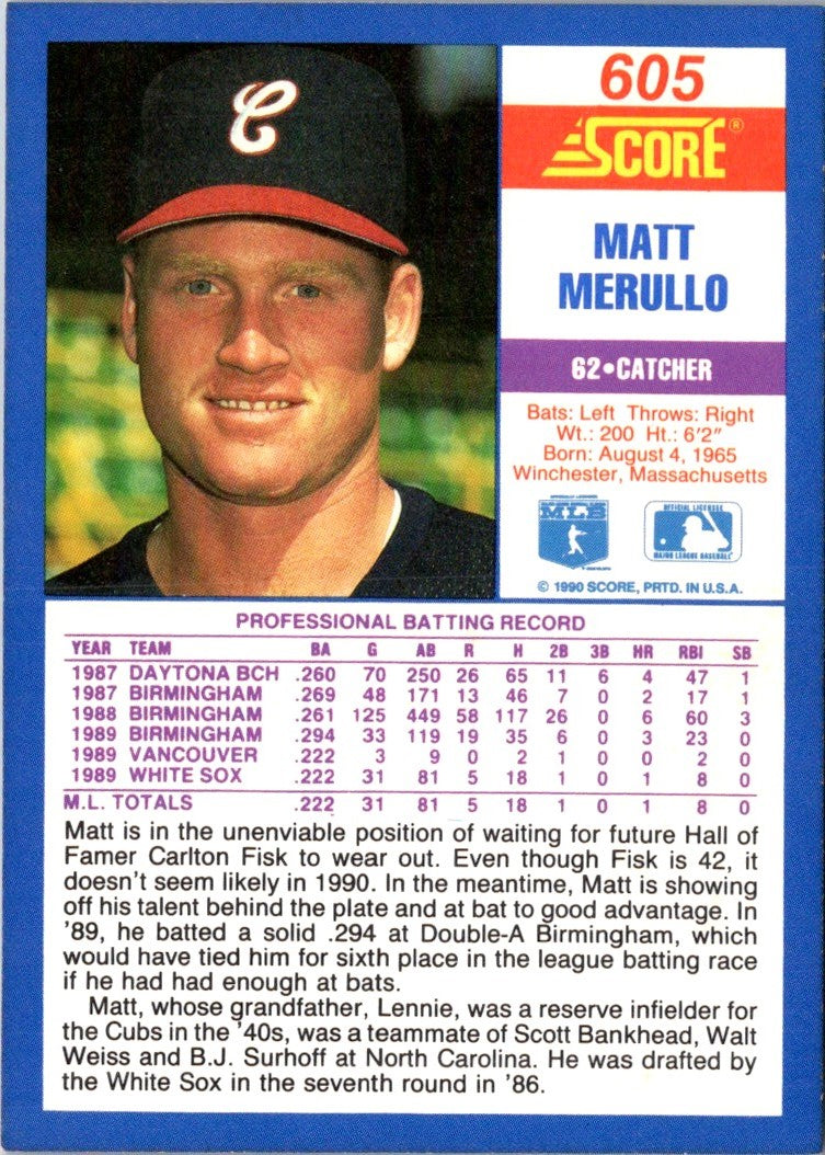 1990 Score Matt Merullo