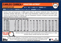 2020 Topps Carlos Correa #110