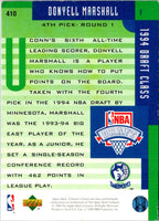1994 Collector's Choice Donyell Marshall #410