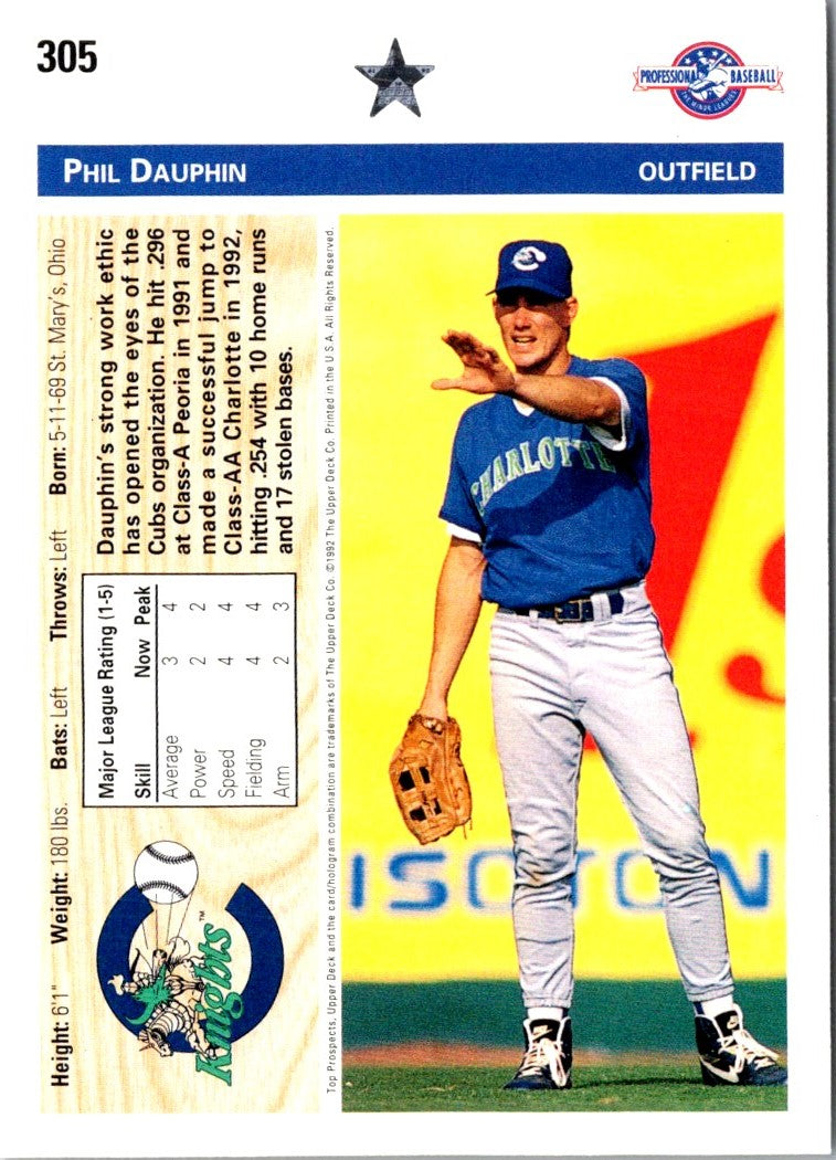 1992 Upper Deck Minors Phil Dauphin