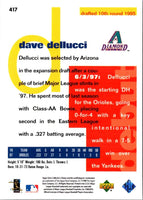 1998 Collector's Choice David Dellucci #417 Rookie