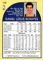 1990 Hoops Dan Schayes #100