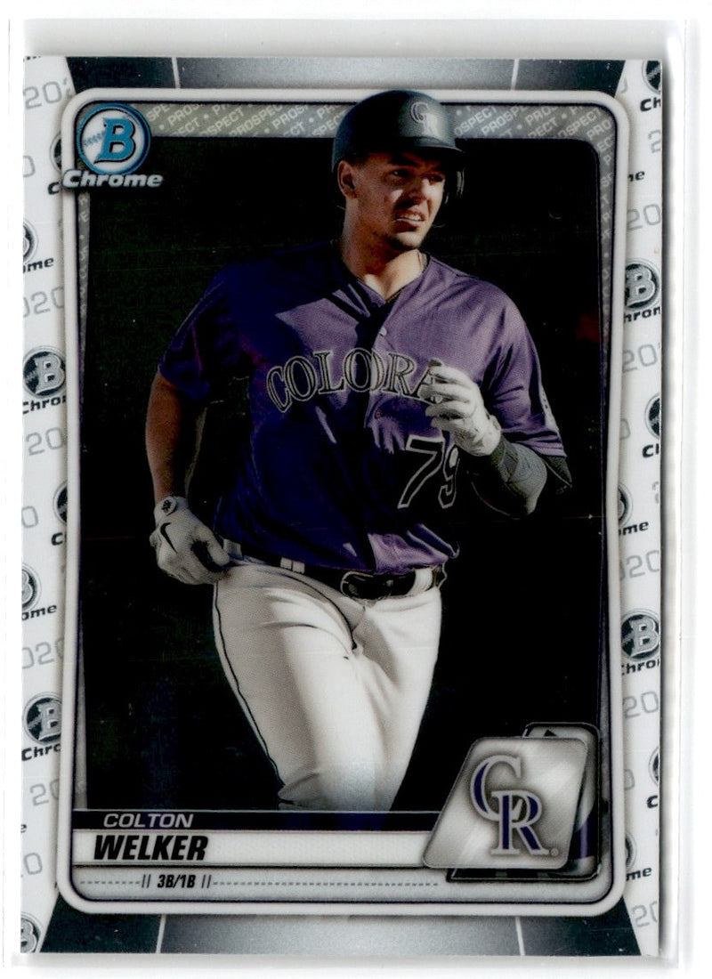 2020 Bowman Chrome Prospects Colton Welker