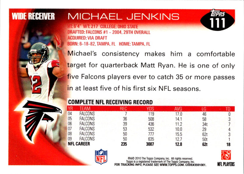 2010 Topps Michael Jenkins