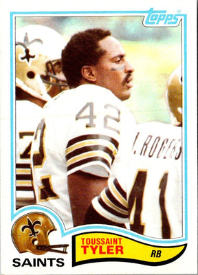 1982 Topps Toussaint Tyler #412 Rookie