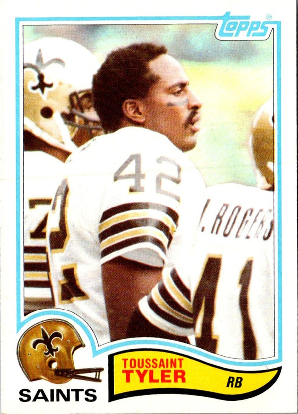 1982 Topps Toussaint Tyler #412 Rookie