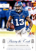 2015 Donruss Elite Passing the Torch Odell Beckham Jr./Victor Cruz #1