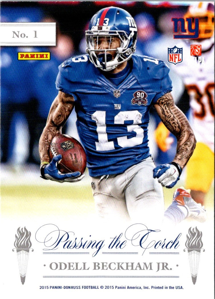 2015 Donruss Elite Passing the Torch Odell Beckham Jr./Victor Cruz