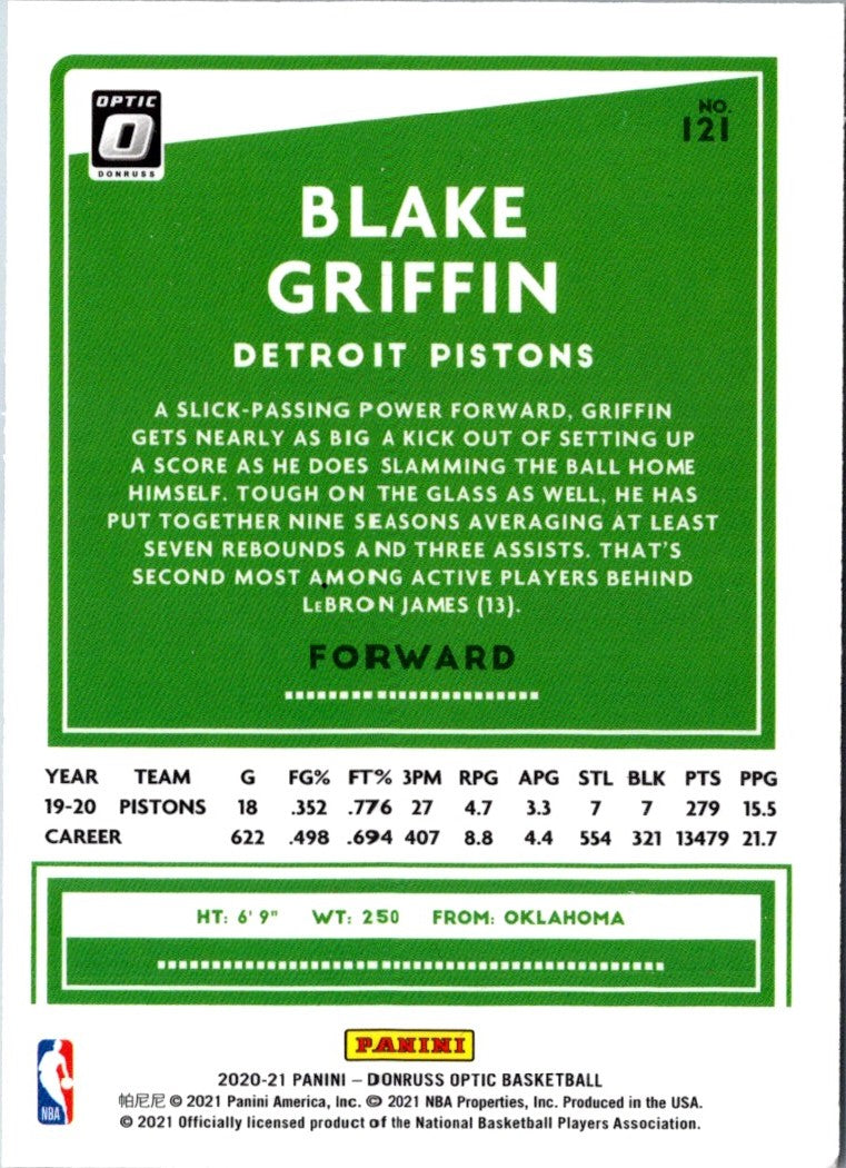 2020 Donruss Optic Blue Blake Griffin