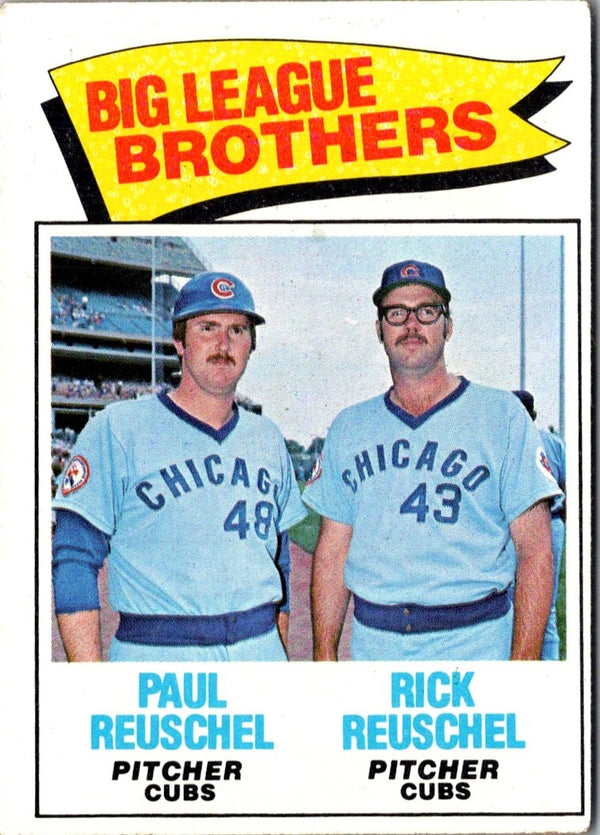 1977 Topps Big League Brothers - Paul Reuschel/Rick Reuschel #634