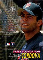 1995 Leaf Marty Cordova #358