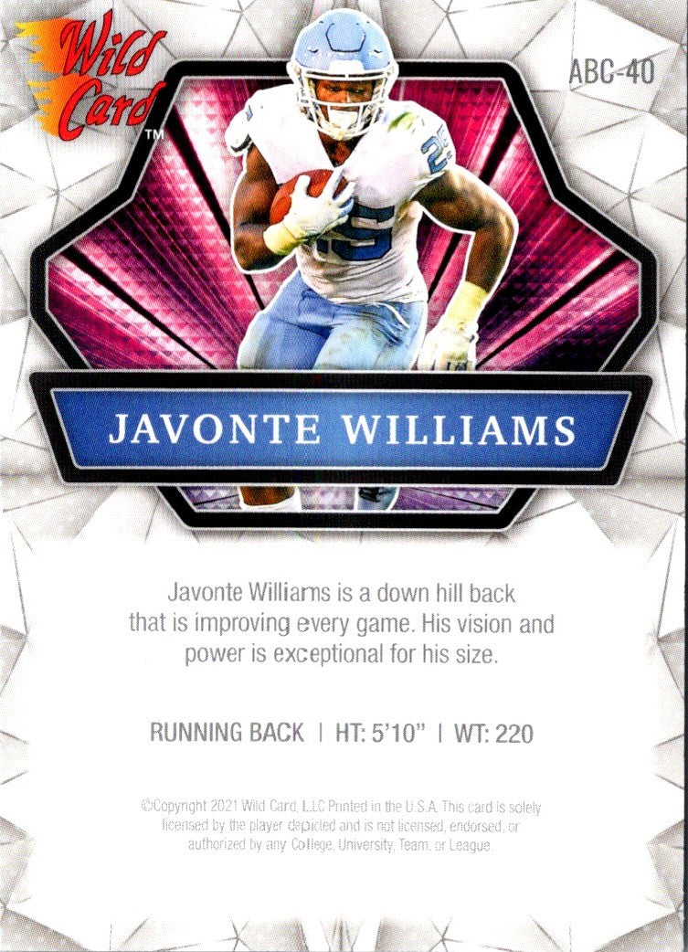 2021 Wild Card Javonte Williams