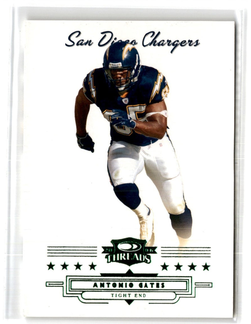 2006 Donruss Threads Retail Green Antonio Gates