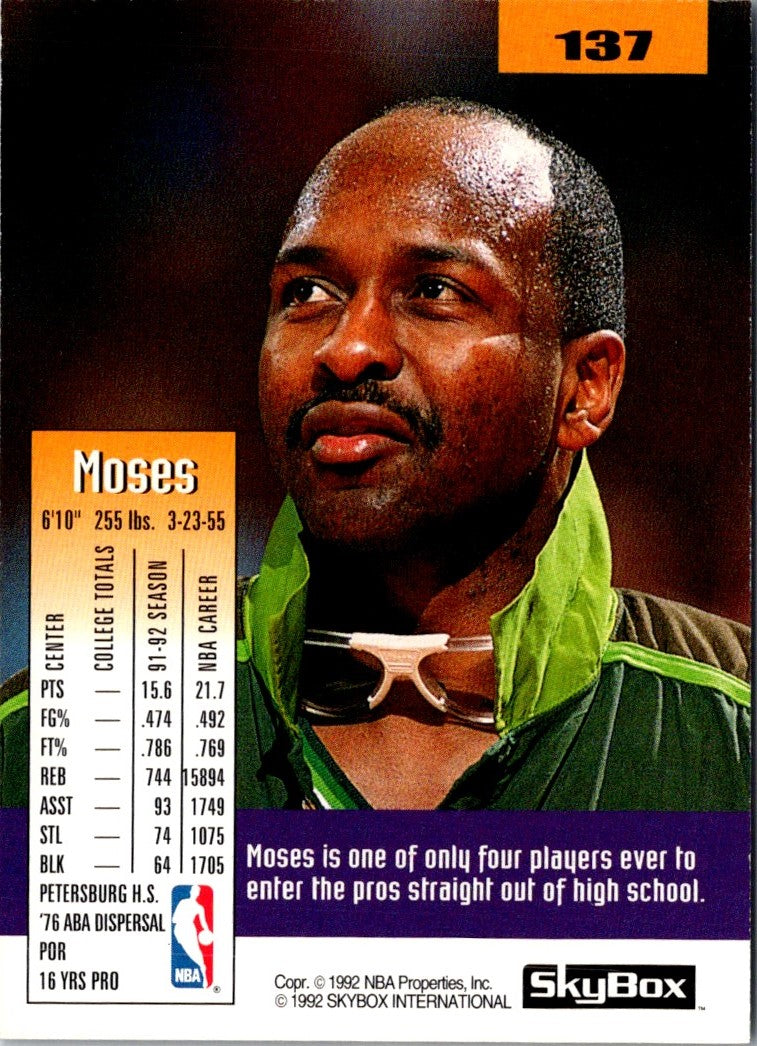 1992 SkyBox Moses Malone