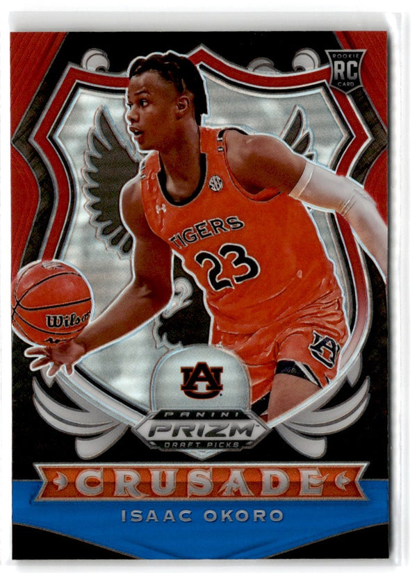 2020 Panini Prizm Draft Picks Collegiate Red Isaac Okoro #84