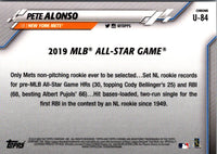 2020 Topps Chrome Update Pete Alonso #U-84