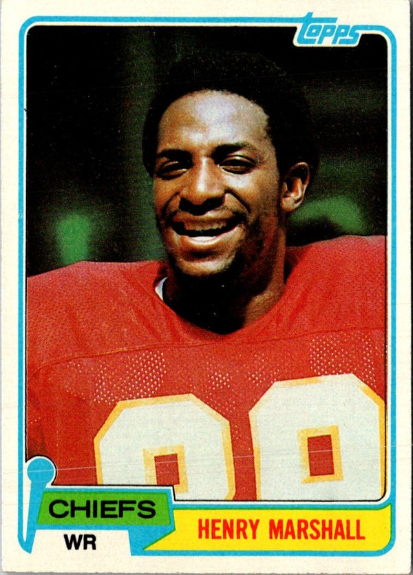 1981 Topps Henry Marshall #412