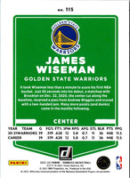 2021 Donruss James Wiseman #115