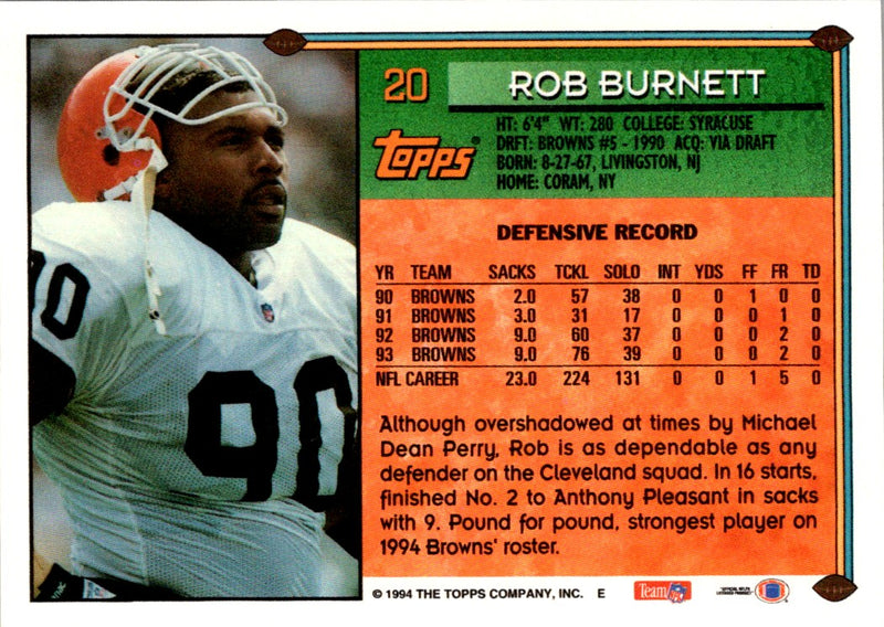 1994 Topps Rob Burnett