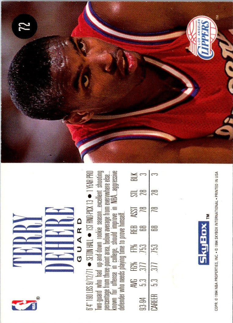 1994 SkyBox Terry Dehere