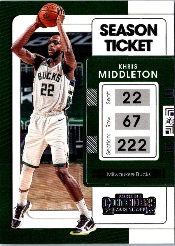 2021 Panini Contenders Ticket Khris Middleton #83