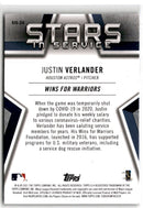 2021 Topps Stars in Service Justin Verlander