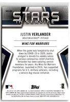 2021 Topps Stars in Service Justin Verlander #SIS-24