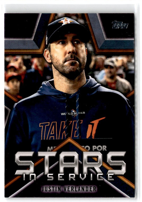 2021 Topps Stars in Service Justin Verlander #SIS-24