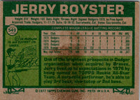 1977 Topps Jerry Royster #549