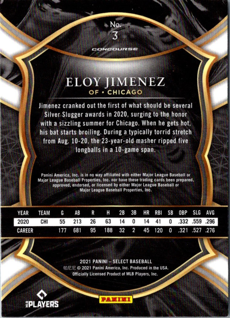 2021 Panini Select Eloy Jimenez