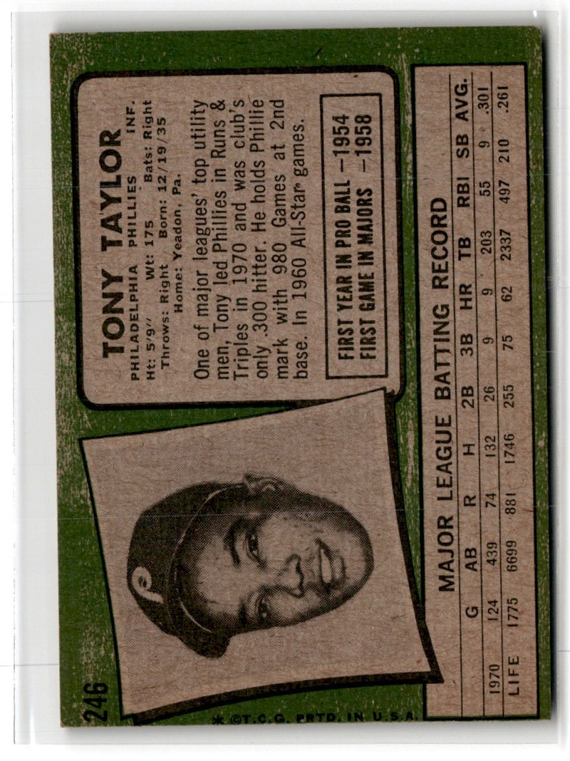 1971 Topps Tony Taylor