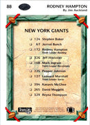 1992 Upper Deck Rodney Hampton