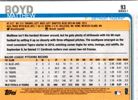2019 Topps Matthew Boyd #93