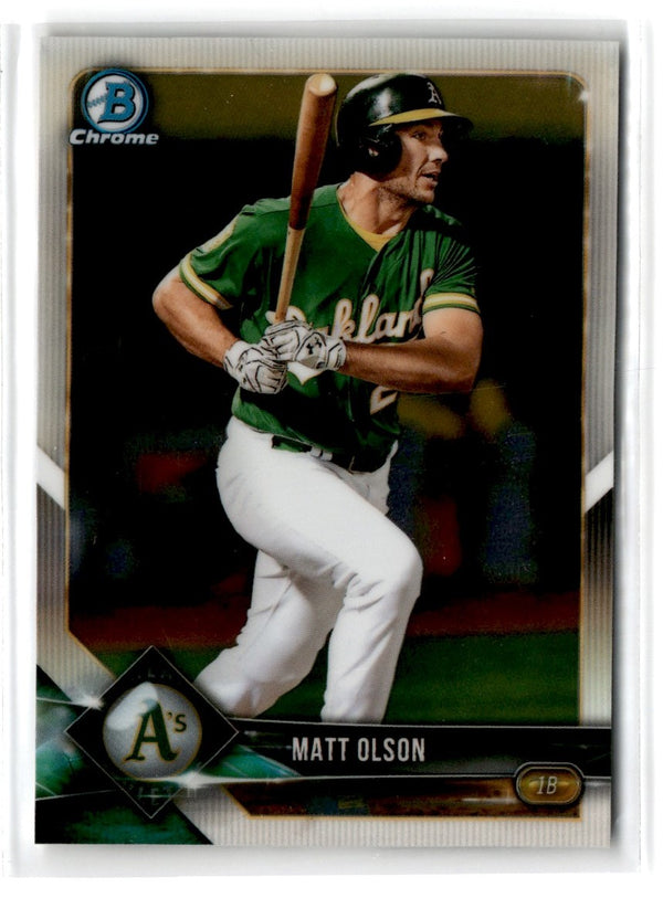 2018 Bowman Chrome Matt Olson #55