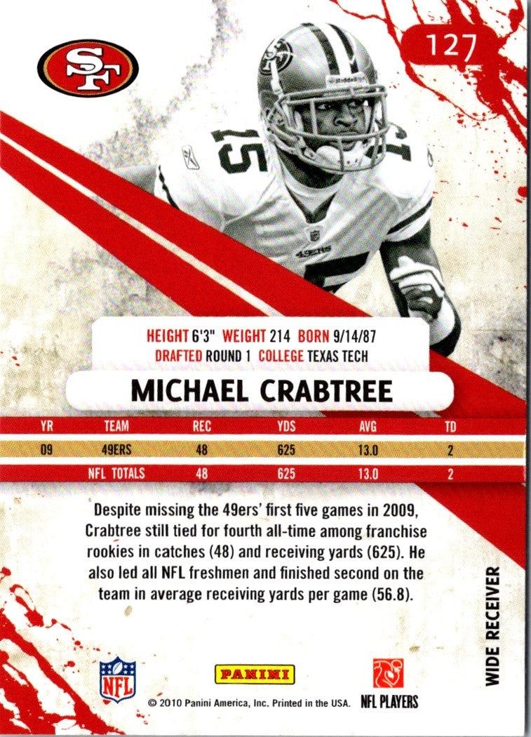 2010 Panini Absolute Memorabilia Retail Michael Crabtree