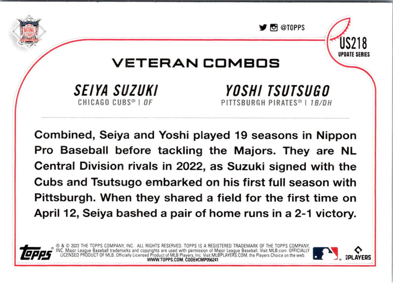 2022 Topps Update Japan Legends Reunite (Seiya Suzuki/Yoshitomo Tsutsugoh)