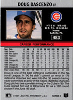 1991 Leaf Doug Dascenzo #483