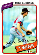 1980 Topps Mike Cubbage