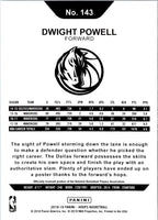 2018 Hoops Blue Dwight Powell #143