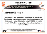 2022 Topps Chrome Update Heliot Ramos #USC2 Rookie
