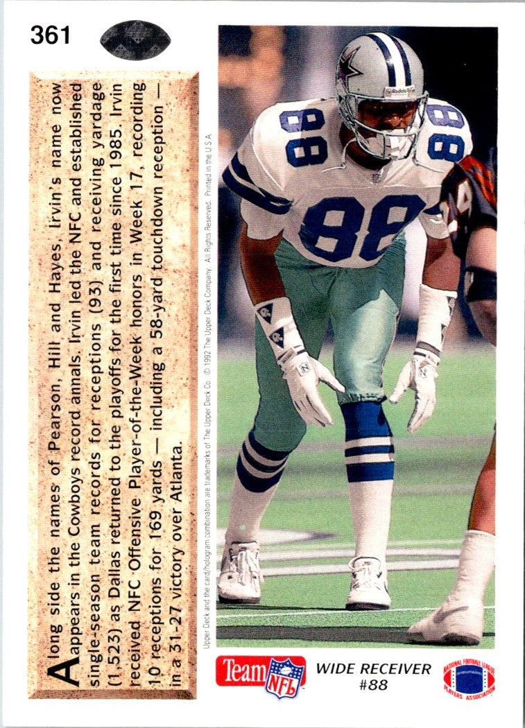 1992 Upper Deck Michael Irvin