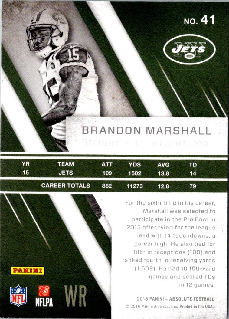 2016 Panini Absolute Brandon Marshall