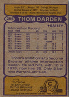 1979 Topps Thom Darden #204