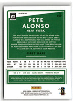 2020 Donruss Optic Carolina Blue and White Pete Alonso #187