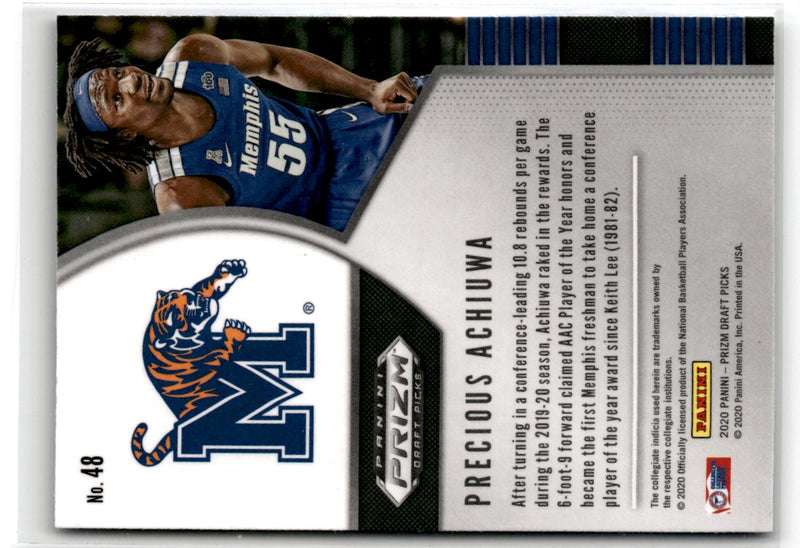 2020 Panini Prizm Draft Picks Collegiate Precious Achiuwa