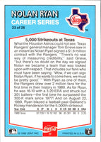 1992 Donruss Coca-Cola Nolan Ryan Nolan Ryan #23