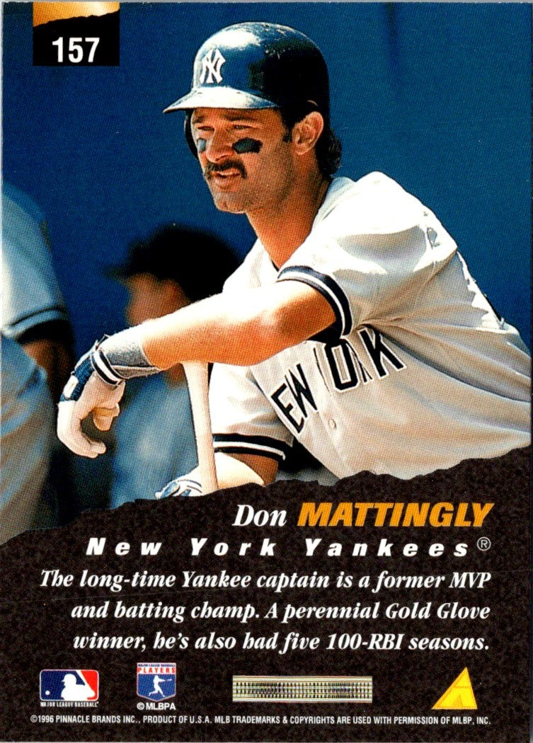 1996 Pinnacle Don Mattingly