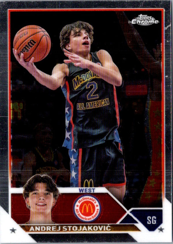 2023 Topps Chrome McDonald's All American McDonaldâ€™s Games Logo Andrej StojakoviÄ‡ #23