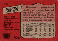 1987 Topps Maurice Carthon #12 Rookie